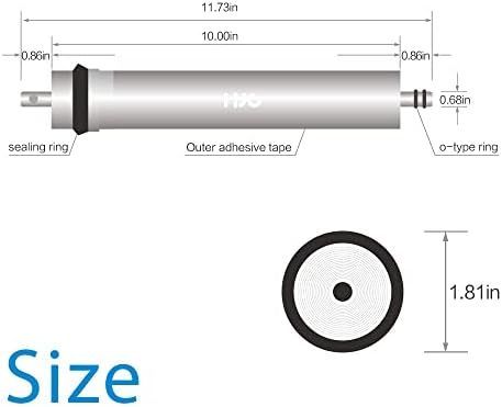 Reverse Osmosis Membrane 75GPD Water Filter Replacement for Reverse Osmosis System 11.75"x1.75" Under Sink RO Drinking Purify for House, 97% Desalination Rate - Image 4