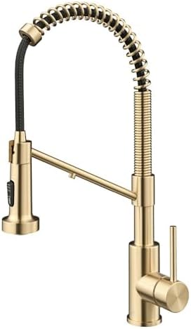 KRAUS Bolden 2-in-1 Commercial Style Pull Down Single Handle Water Filter Kitchen Faucet for Reverse Osmosis or Water Filtration System in Spot-Free Antique Champagne Bronze, KFF-1610SFACB by Unknown