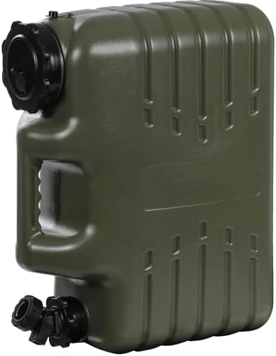 RedSwing 4 Gallon/15L Thickened Water Jug, Camping Water Container, Truly No Leakage Water Storage with Spigot, Large Military Water Tank,BPA Free Portable Overlanding Gear for Outdoors,Hiking,Green by RedSwing