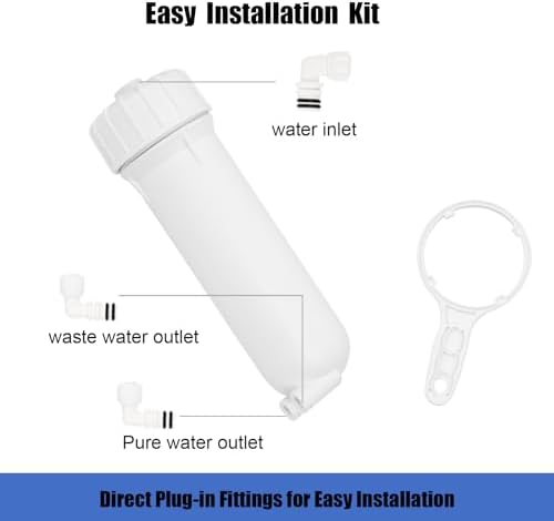 3012 Reverse Osmosis Membrane Housing Kit with Quick-Connect Fitting - Image 4