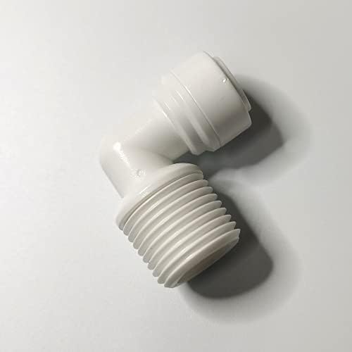 Malida Male Push To Connect Tube Fitting,water purifiers Quick Connector Drinks Dispense and water filtration system fittings (1/2 NPT Male x 3/8 OD Tube Elbow) - Image 5