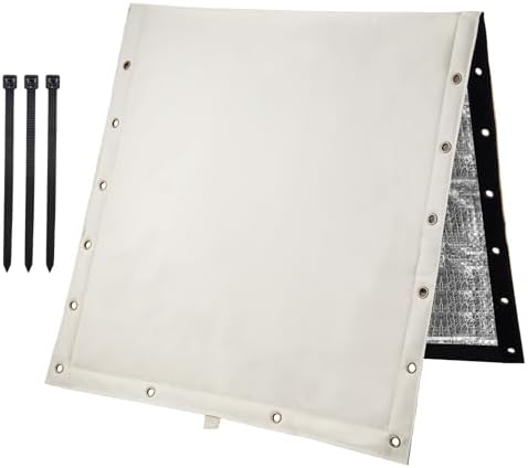 VEVOR Water Well Pump Covers, 24" W x 24" H, 3-Way Opening Backflow Preventer Pipe Insulation Cover - Irrigation Sprinkler Valve Cover for Outside, Sturdy 5 Layers for Winter Freeze Protection by VEVOR