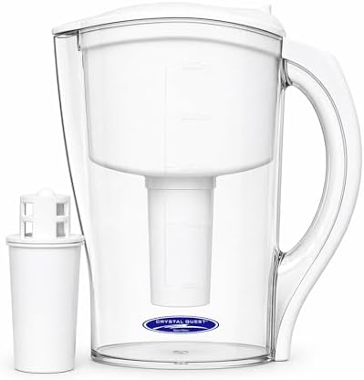 Crystal Quest Water Filter Pitcher, BPA-Free, 2000 Gallons, Demineralizing by CrystalQuest