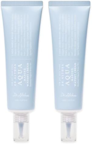 Dr.Althea Aqua Marine Watery Cream | Daily Face Moisturizer for All Skin Types | Deep Hydration Face Cream with Hyaluronic Acid | Vegan Korean Skincare, 1.69 Fl Oz (Pack of 2) by DrAlthea