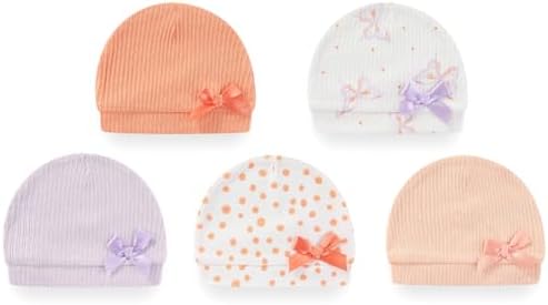 MAMIMAKA Newborn Baby Boy Girl Caps Mittens Socks Set Cotton Baby Essentials Accessories (Hats+Gloves+Socks) - Image 2