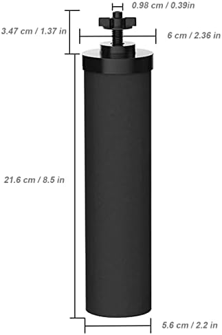 Huining 2PCS Black Water Filters - Household Gravity Water Filter System - Compatible With Berkey - Image 2