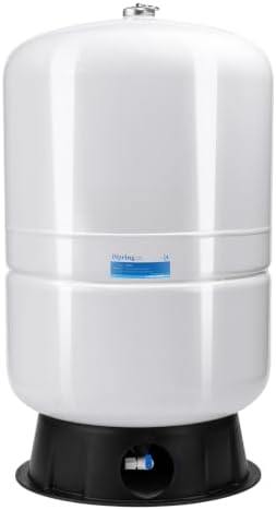 iSpring 40 Gallon RO Tank, Pre-Pressurized Water Storage Tank for Reverse Osmosis RO Systems, Metal High Capacity RO Water Tank, Includes Tank Valve & Elbow, Model: T40M by iSpring