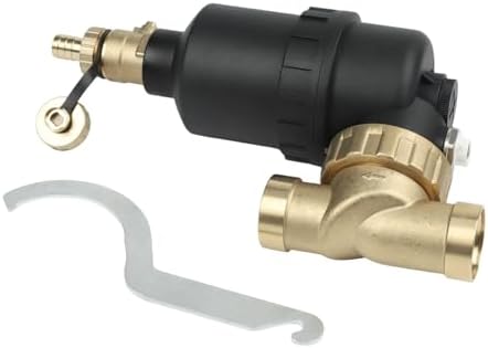 Magnetic Boiler Filter, Underfloor Heating Sludge Separator, Brass Engineering Plastic, DN20 DN25 DN32 Threaded Connection, Rust Scale Sediment Removal, HVAC Sy(DN25) - Image 4
