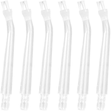Healifty 6pcs Replacement Tips for Water Flosser Plastic Dental Irrigator Nozzles for Deep Cleaning Braces, Lightweight Flosser Accessory Heads, Fits into Toiletry Bag for Daily Use by Healifty