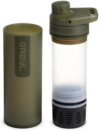 GRAYL UltraPress 16.9 oz Water Purifier & Filter Bottle, Olive Drab - Image 2