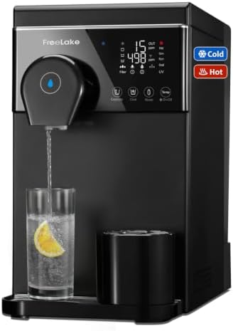 Hot and Cold Countertop Reverse Osmosis Water Filter System by Freelake