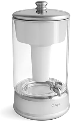 Culligan with ZeroWater Technology 40-Cup Glass Water Filter Dispenser – Includes 5-Stage Advanced Water Filter, Certified to Reduce Lead, Total PFAS (Forever Chemicals), Fluoride, and Chlorine by CulliganWater