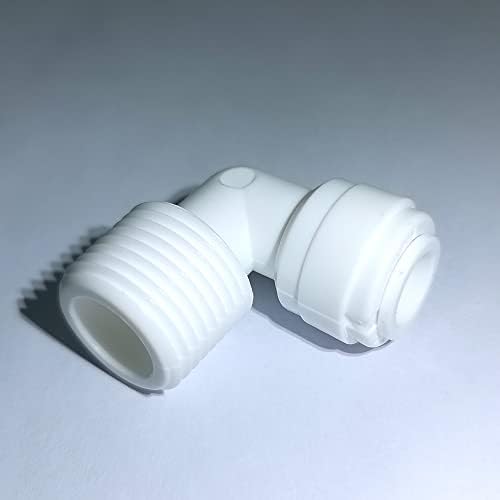 Malida Male Push To Connect Tube Fitting,water purifiers Quick Connector Drinks Dispense and water filtration system fittings (1/2 NPT Male x 3/8 OD Tube Elbow) - Image 4