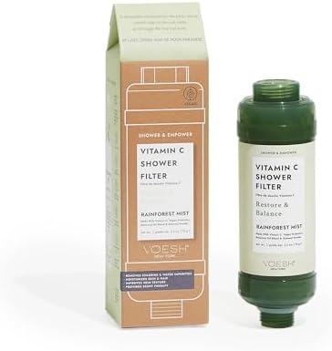VOESH Vitamin C Shower Filter, Shower Aromatherapy, Water Purifier, Water Softener, Vegan Probiotics, Spa Shower Head, Water Filter, Shower Self-Care by Unknown