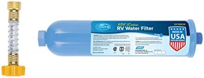 Camco Adjustable RV Water Pressure Regulator-Prevents Damage to Plumbing(40058)+Camco TastePURE RV Water Filter w/Hose Protector-Inline Water Filter Reduces Chlorine, Sediment & More-Made in US(40043) - Image 5