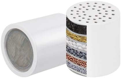 NearMoon 15 - Stage Replacement Cartridge Universal High Output Shower Filter with VC, Reduce Hard Water, Heavy Metal Impurity, Improve Skin & Hair, Fit Any Similar Filter (2 pack) by NearMoon