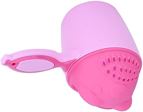 RiToEasysports Baby Bath Cup, Baby Shampoo Cup Cute Kid Wash Hair Rinser Bathing Flusher Protection Eye for Kids Green Pink (Pink) - Image 7