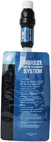 Sawyer Products SP129 Squeeze Water Filtration System w/Two 32-Oz Squeeze Pouches, Straw, and Hydration Pack Adapter - Image 4