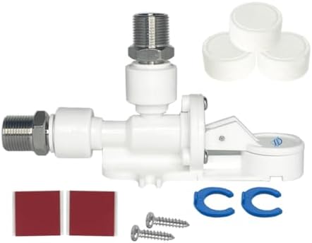 1/4", 3/8", or High Flow Leak Stop Valve, Automatic Water Shut Off Valve, Leak Detector, Leak Protection for Reverse Osmosis to Full Flow Under Sink Water Filters (3/8" High Flow 1-Pack) by FiltrationWarehouse
