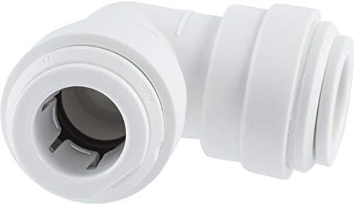 John Guest Speedfit 3/8 Inch OD Union 90 Degree Elbow Connector, Push to Connect Plastic Plumbing Fitting, PP0312WP by JohnGuest