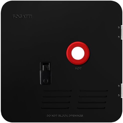 FOGATTI 18" x 18" RV Water Heater Door & Flange, Black by FOGATTI