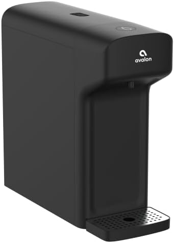Avalon Countertop Water Filter System, NSF Certified Dual Filtration, Non Electric Dispenser with Drip Tray, Black - Image 2