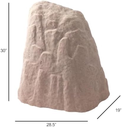 EMSCO Landscape Rock Cover – Sandstone – Extra Large Rock– Decorative Artificial Rock for Concealing Utility Fixtures, Pipes, Valves & Landscape Equipment - Image 6