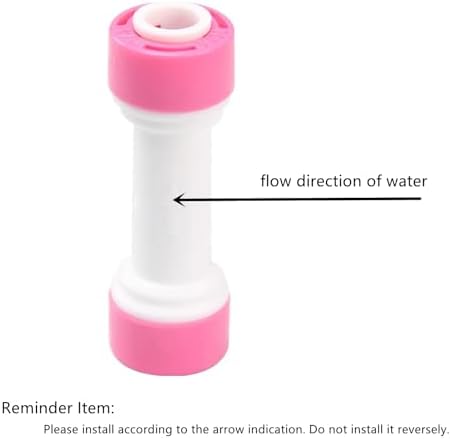 1/4 inch Quick Connect one Way Check Valve for RO purifiers Water Reverse Osmosis System,5 PCS - Image 3