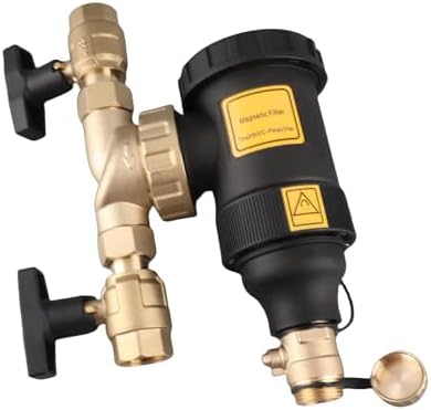 Magnetic Boiler Filter, 3/4 Inch Connector 5m Brass Wall Mounted with Magnetic Splitter for Central Heating System - Image 4