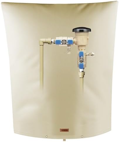 TOHONFOO Backflow Preventer Cover, Pipe Freeze Insulation, 20"Wx26"H, Beige by TOHONFOO
