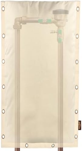Angooni 18" W x 34" H Beige Backflow Preventer Cover, 3-Way Opening by Angooni