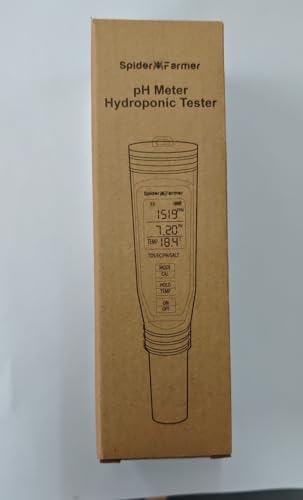 Spider Farmer 5-in-1 Digital pH Meter Kit Pen Tester for Water Hydroponics - Image 2