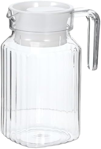 IMIKEYA Plastic Water Pitcher 600ml Shatterproof Plastic Pitcher Water Jug Great for Iced Tea, Sangria, Lemonade, Juice, Milk and More by IMIKEYA