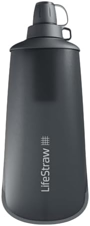 LifeStraw Peak Squeeze Filter Bottle, 650 ml, Dark Mountain Gray by Unknown