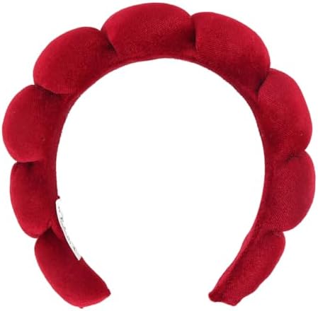 Bella Sleep + Spa Puffy Makeup Headband - Soft Microfiber Spa Headband for Washing Face - Padded Non-Slip Facial Skincare Hairband for Women & Teens, One Size by BellaSleepSpa