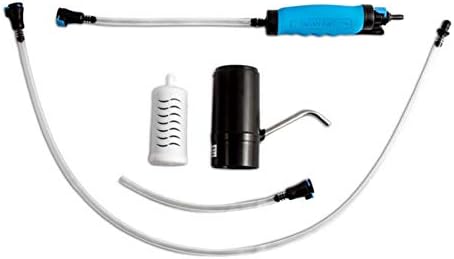 Sagan Life 55 Gallon Drum Water Filter Pump, AquaDrum Water Purification System, Emergency Water Barrel Filtration System, Long Term Water Storage, Emergency Drinking Water, Filters Up to 250 Gal by SaganLife