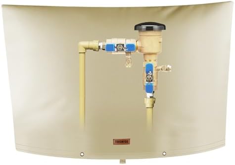 TOHONFOO Backflow Preventer Cover, Pipe Freeze Insulation, 90"Wx60"H, Beige by TOHONFOO