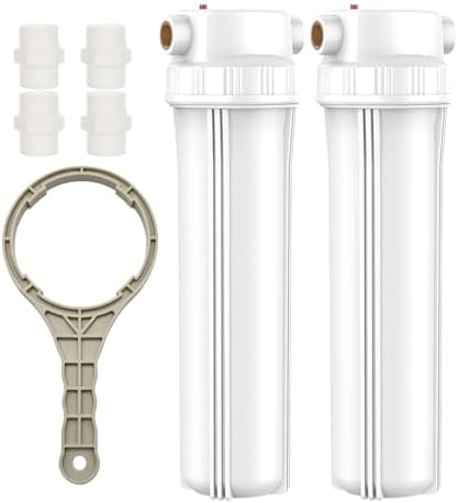 10×4.5'' Whole House Water Filtration System, Water Filter Bottle, Install Kit & Accessories Included, Filter Not Included, Replace Filter(White) by Unknown