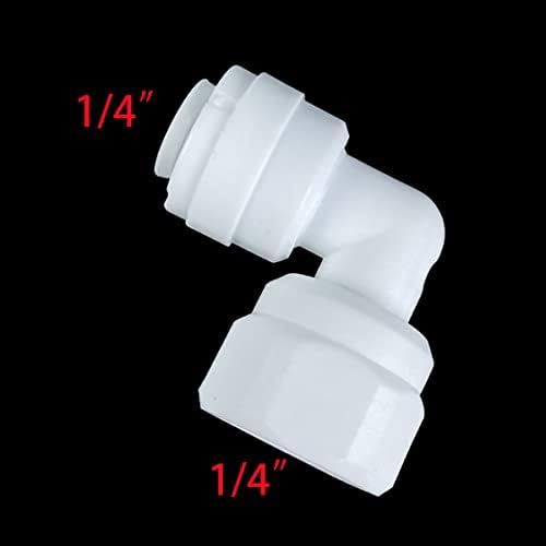1/4" to 1/4" Female Quick Connector Tube Fittings Ball Valve Tee Straight/Eblow for Filter Water Purifiers RO Systems 10Pcs - Image 2