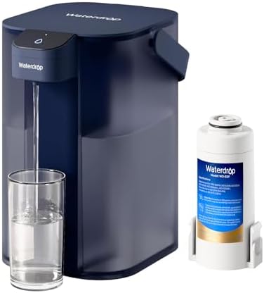 Waterdrop ED01B Electric Water Filter Pitcher, NSF/ANSI 42&53&401&372, Blue by Waterdrop