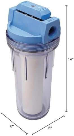 Culligan HF-360A Standard Duty 3/4" Inlet/Outlet Whole House Filtration System, Clear (Pack of 6) - Image 3