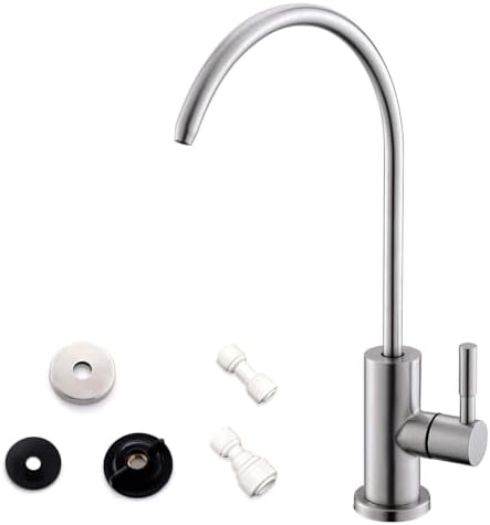 WEWE Drinking Water Faucet for RO System and Bar Sink, Brushed Nickel by WEWE