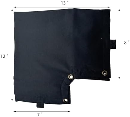 Backflow Preventer Cover Insulated Pouch Replacement for Protect Pressure Vacuum Breaker Cover Prevent Freezing Snowy Weather Avoid Direct Sunlight Exposure (Black) - Image 2