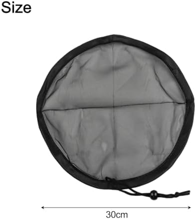 Mesh Cover for Rain Barrels 30cm Polyester Netting with Drawstring Fits Up to 28cm Diameter for Garden and Outdoor Use 3 Pack - Image 4