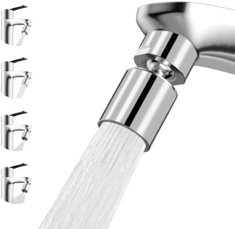 Hibbent NSF/ANSI/CAN 372 Certified 4 Modes Faucet Aerator, Chrome by Hibbent