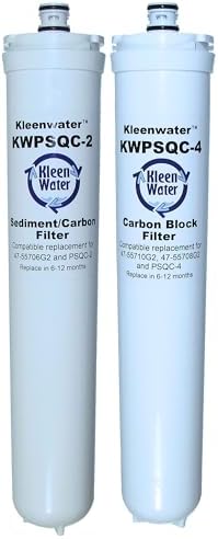 KleenWater Replacements for WaterFactory SQC3, 47-55706G2, 47-55710G2, 2 Cartridge Set, Made in USA by KleenWater