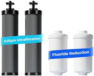 Waterdrop Gravity Water Filter, Replacement for Berkey® BB9-2® & PF-2® by Waterdrop