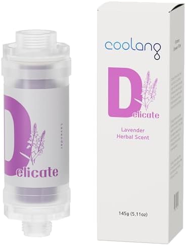 Universal Vita C Shower Filter: Unveil Radiant Skin & Hair with K-Beauty Secrets (Delicate-Lavender) by COOLANG