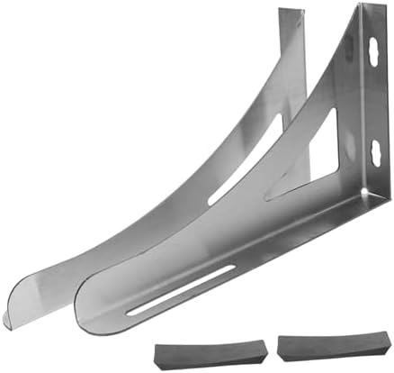 1 Pair Stainless Steel Water Heater Bracket for Electric Models by LIFKOME