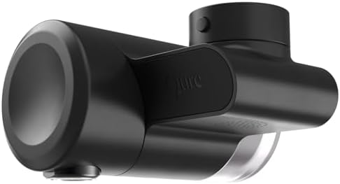 Qure Skincare Bathroom Sink Filter Water Faucet for Skin, Reduces 99% Chlorine and Heavy Metals, Skin Hydration in 4 Weeks, Reduces Build-Up, Balances pH, Softer Skin & Hair - Black by Qure